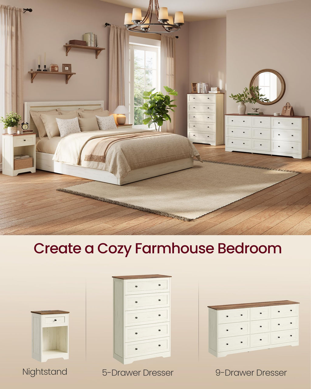 5 Drawer Dresser S334