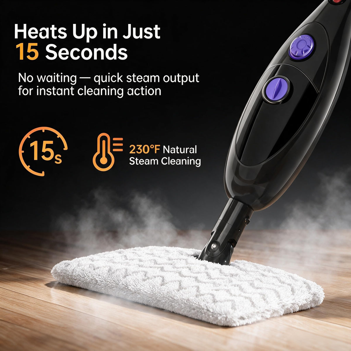 12-in-1 Steam Mop Detachable Handheld Steam Cleaner G7050