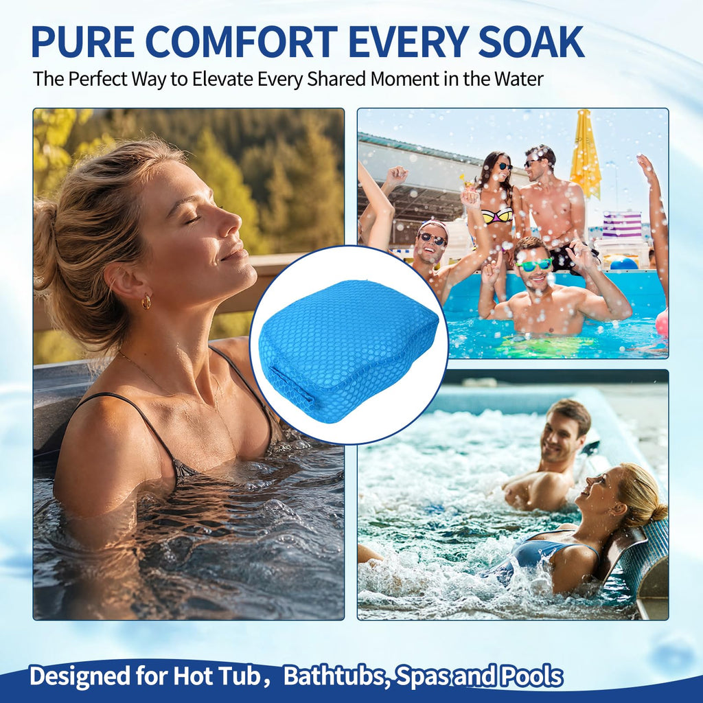 Weighted 3D Air Mesh Inflatable Hot Tub Booster Seat J70993
