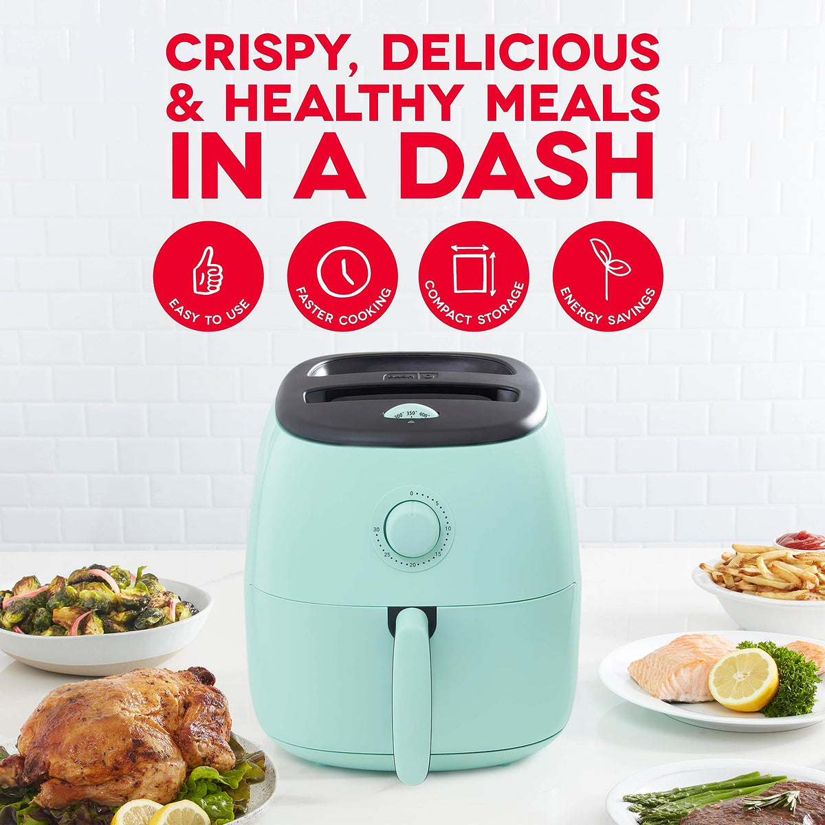 Aqua 6 Quarts Nonstick Air Fryer O103