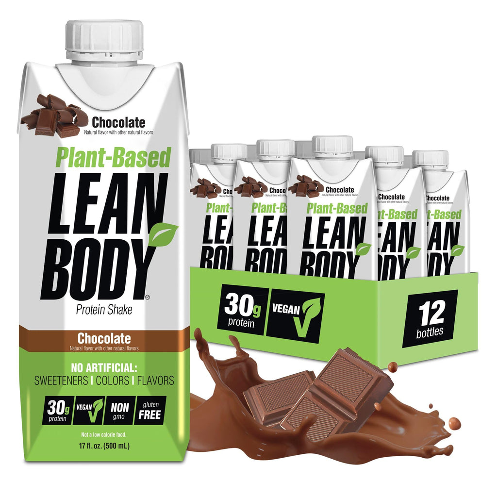 Plant-Based Vegan Chocolate Protein Shake, 30g Protein, Pack of 12 I754