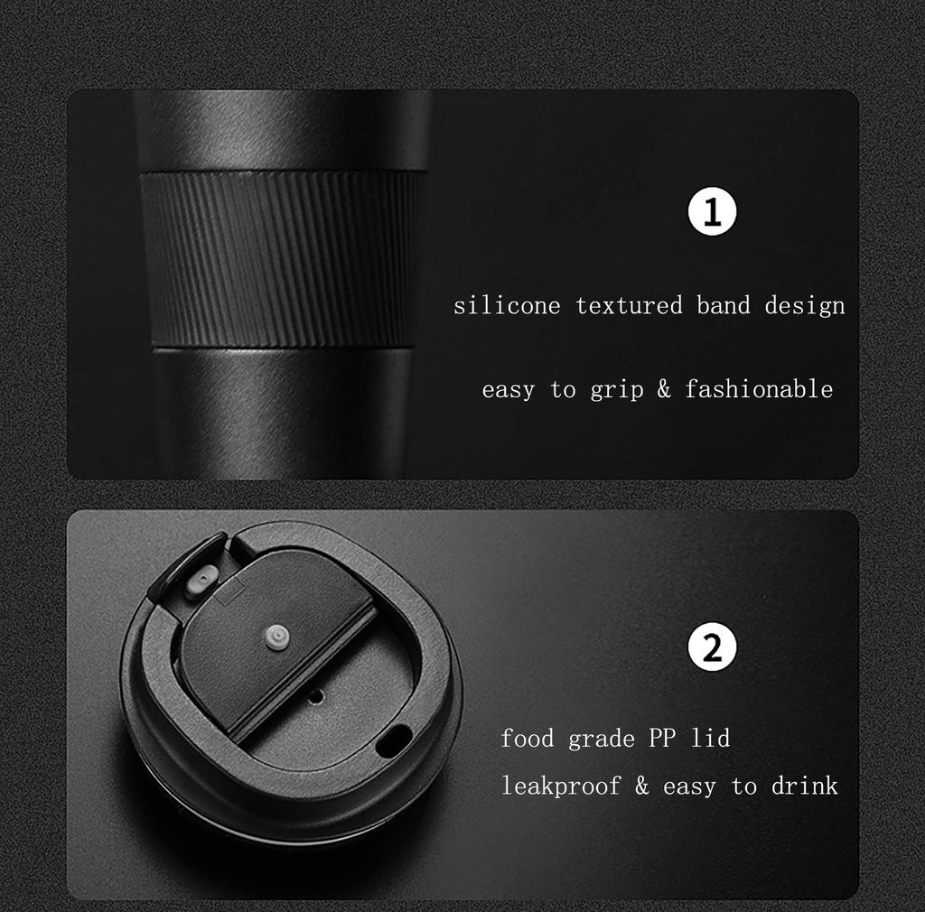 17oz Stainless Steel Vacuum Insulated Travel Mug L28098