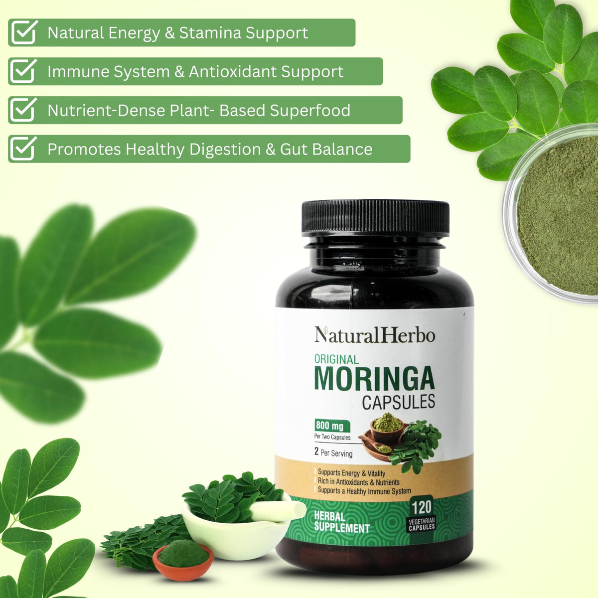 Moringa Capsules 120 Capsules O4098