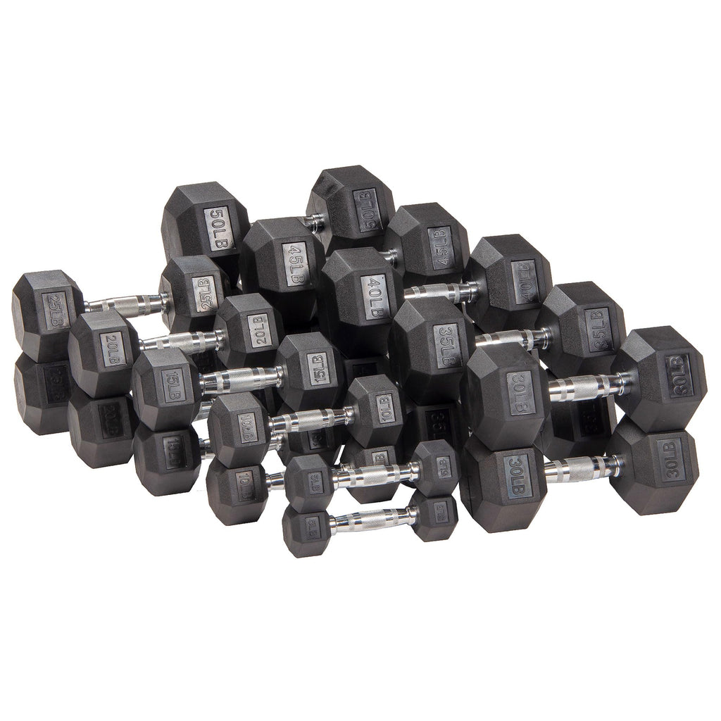 Rubber Encased Hex Dumbbell W264519