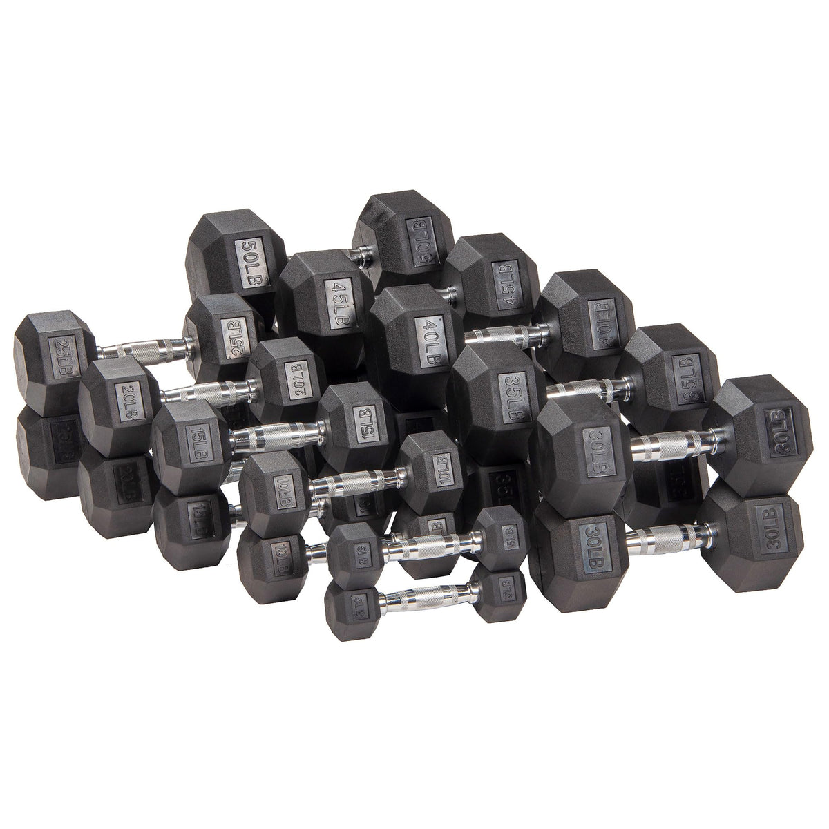 Rubber Encased Hex Dumbbell W264519