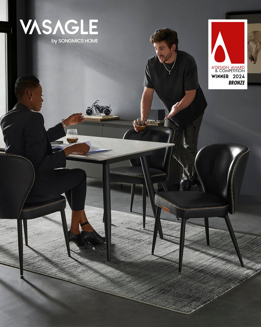 Upholstered Dining Chairs Set of 4 A774801