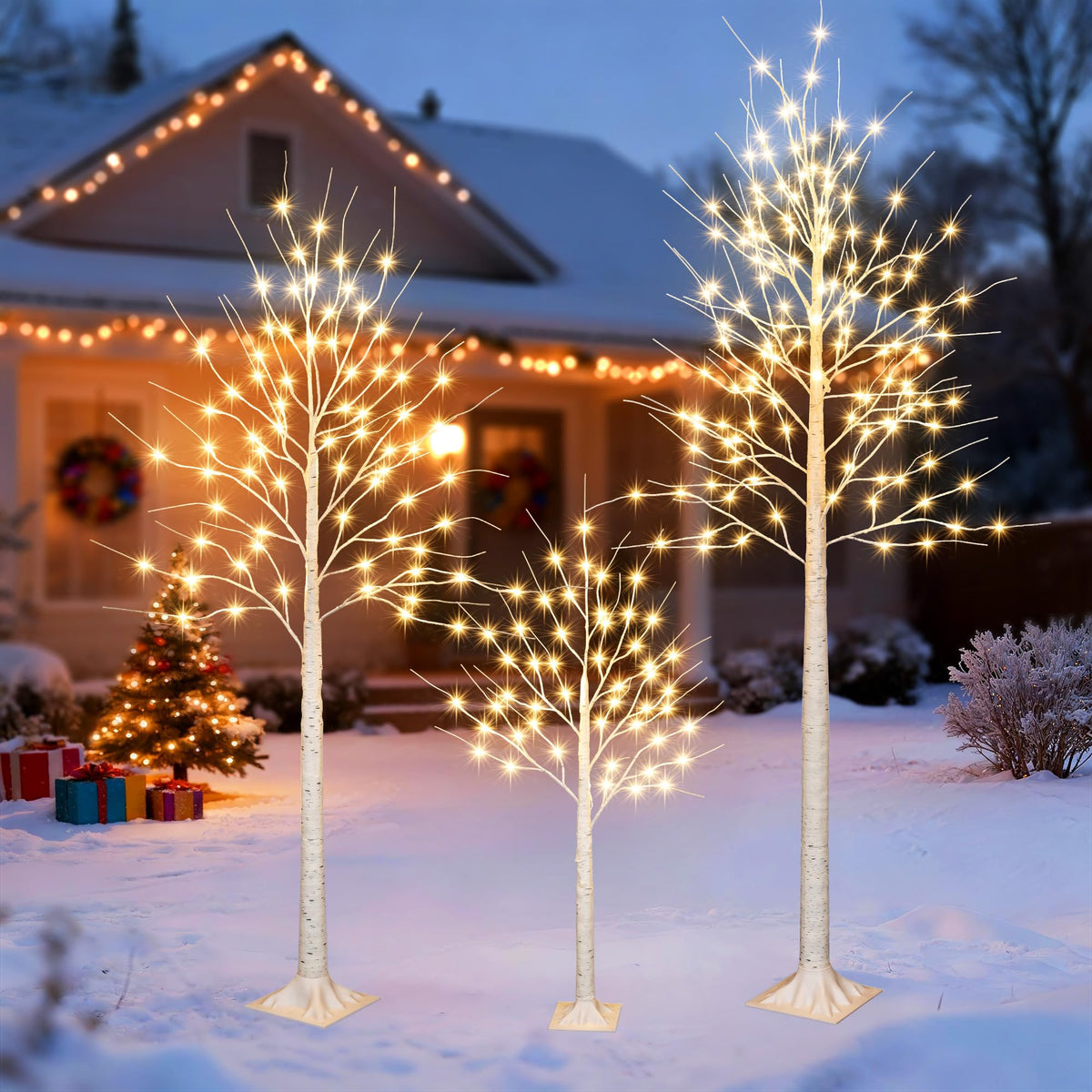 8FT 132LED Prelit Artificial Christmas Tree D73395