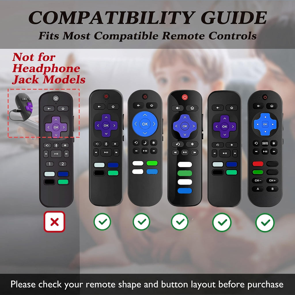 Silicone Remote Cover, 2-Pack, Glow in the Dark, Blue/Purple K76848