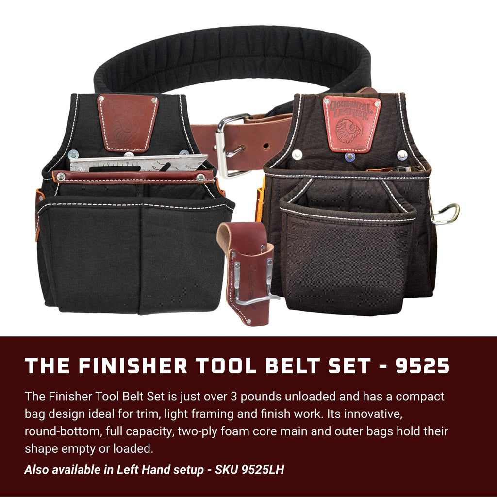Leather Tool Belt Set with 25 Pockets S461139