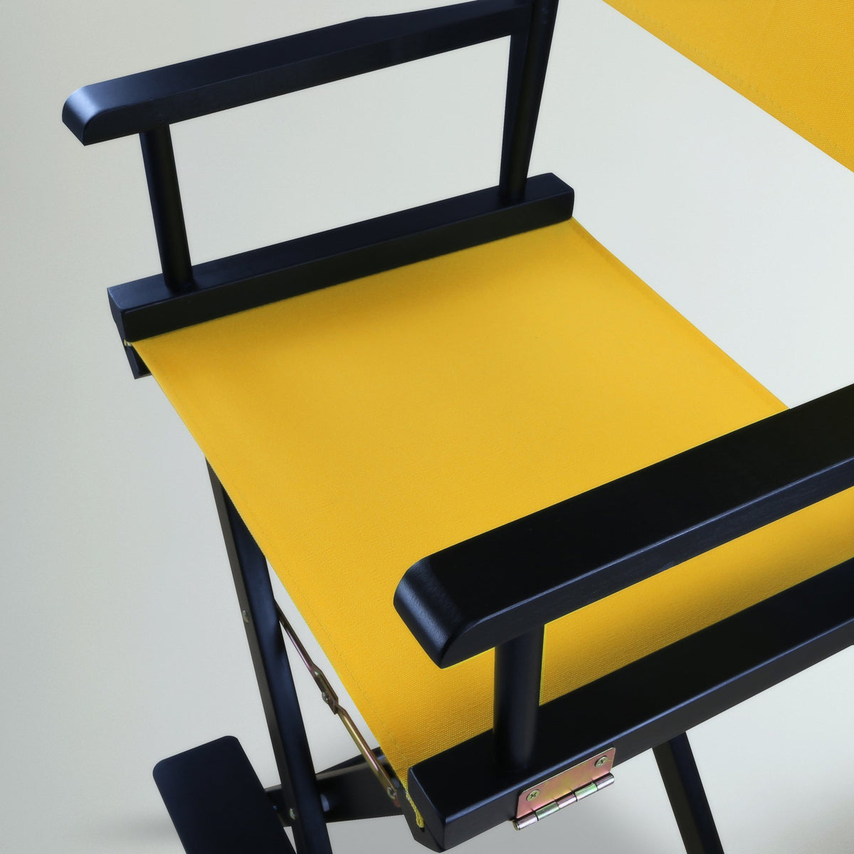 Director Chair Bar Height Black Frame Gold Canvas N11466