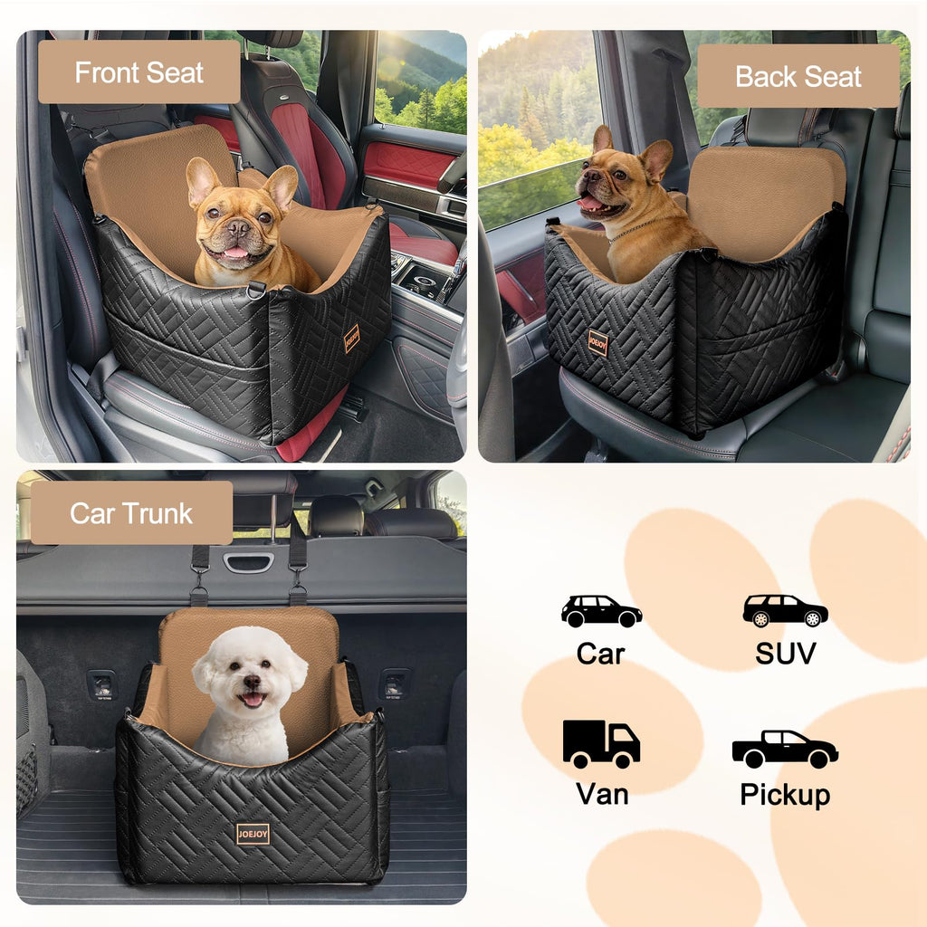 Waterproof PU Leather Dog Car Seat with Safety Belt G783144