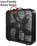 20" Box Fan, Black G228114