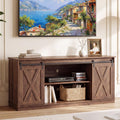 65 Inch Rustic Brown Farmhouse TV Stand B286403