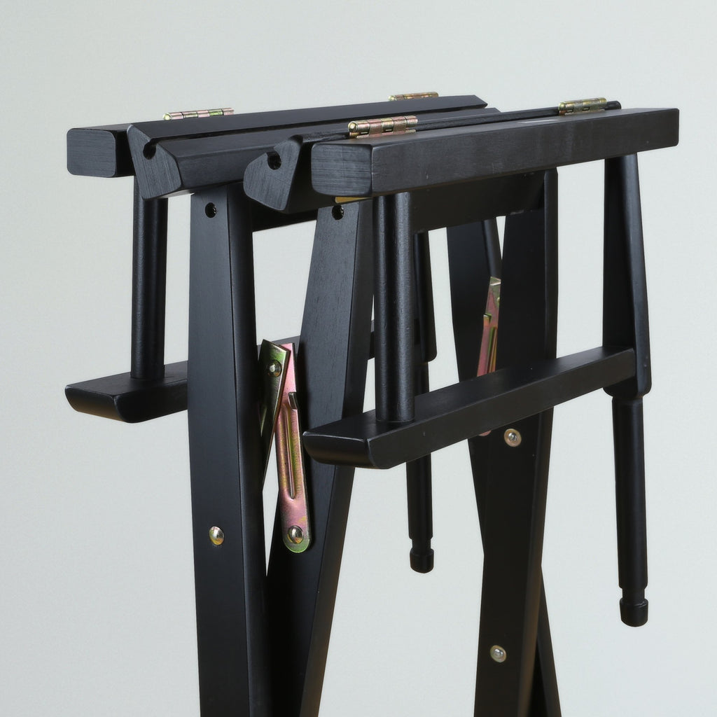 Director Chair Bar Height Black Frame Gold Canvas N11466