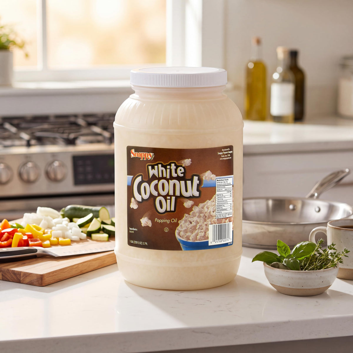 Pure White Coconut Popcorn Oil 1 Gallon 4 Count J55066