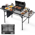 Folding Camping Table with 2 Wing Panels T794059