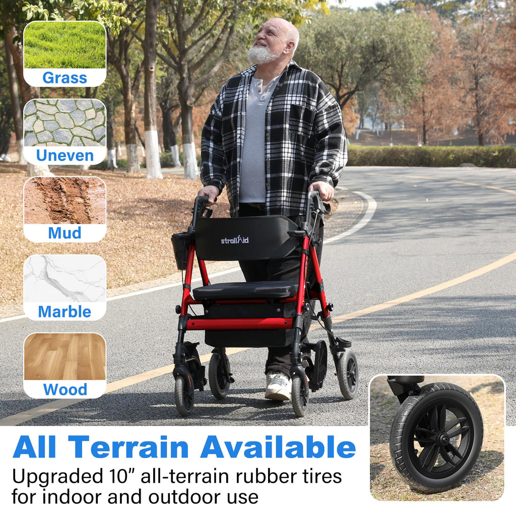 2-in-1 Rollator Wheelchair Combo Y8066